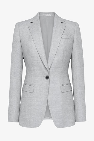 Жакет приталенного кроя, светло-серый MIRA