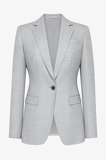 Жакет приталенного кроя, светло-серый MIRA