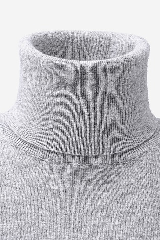 Водолазка с коротким рукавом, серая