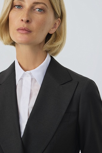 Удлиненный жакет, темно-серый INGRID