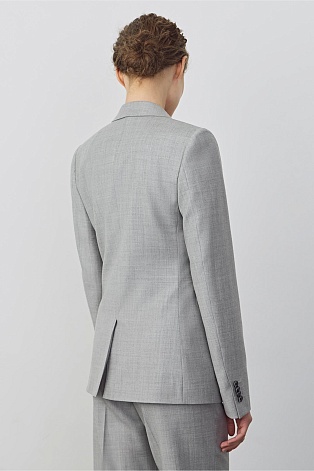 Жакет на одной пуговице, цвет светло-серый K