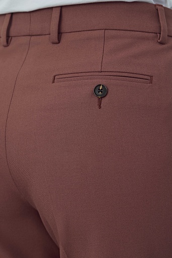 Прямые костюмные брюки со стрелками, темно-розовые LUCIA