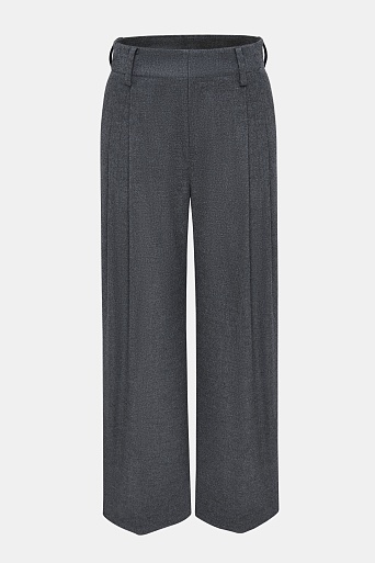 Прямые брюки со стрелками, серые