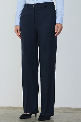 Однотонные брюки, цвет темно-синий MARIA
