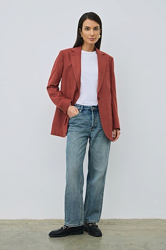 Удлиненный жакет на одной пуговице MILA