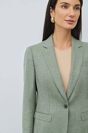 Приталенный жакет на одной пуговице MIRA