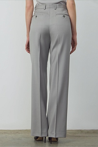 Прямые брюки со стрелками, цвет светло-серый LUCIA