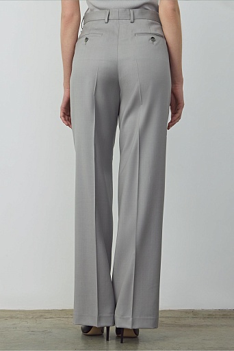 Прямые брюки со стрелками, цвет светло-серый LUCIA