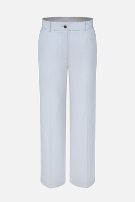 Прямые брюки со стрелками, светло-серые MARIA