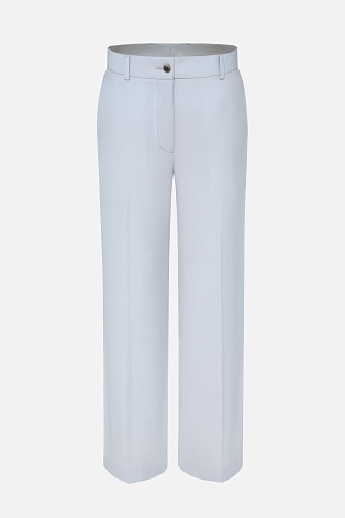 Прямые брюки со стрелками, светло-серые MARIA