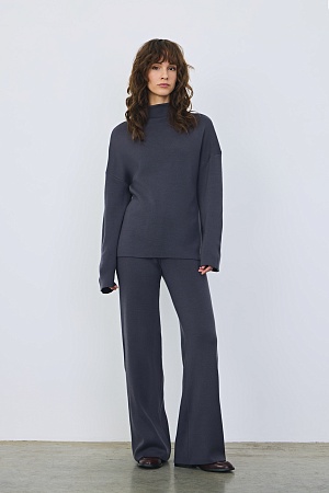 Серый пиджак в синюю клетку SMOKING II