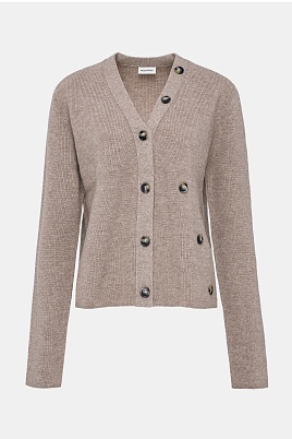 Кардиган на пуговицах, цвет овсяный