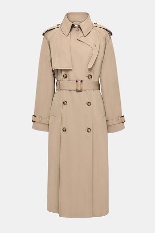 Тренч бежевого цвета