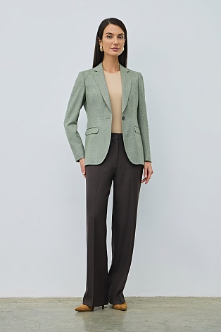 Приталенный жакет на одной пуговице M