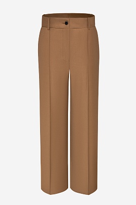 Зауженные костюмные брюки со стрелками, карамельные TYRA