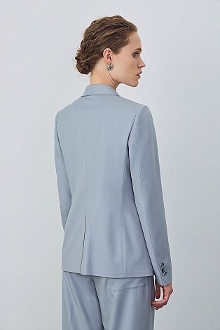 Пиджак на одной пуговице, серо-голубой MIRA