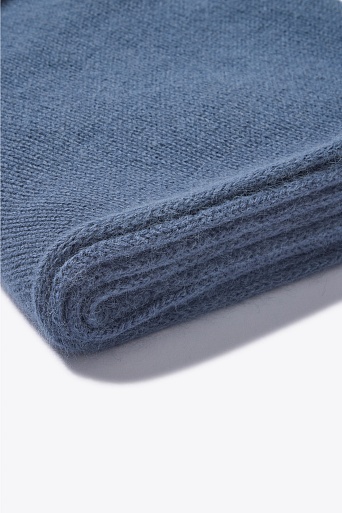 Косынка с ангорой, серо-голубая