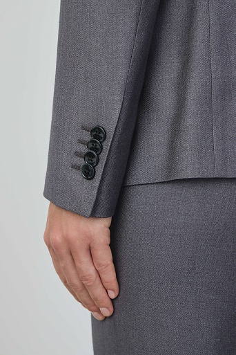 Однотонный жакет, серый MIRA