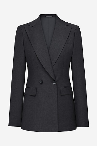 Удлиненный жакет, темно-серый I