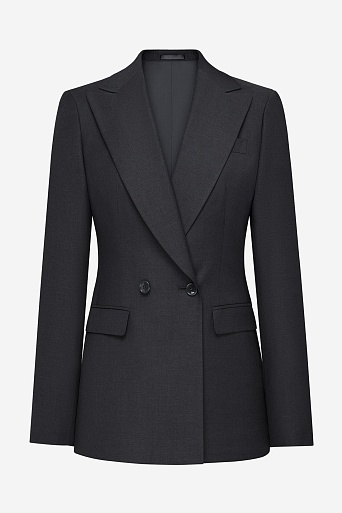 Удлиненный жакет, темно-серый INGRID