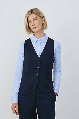 Костюмный жилет, темно-синий MEGAN