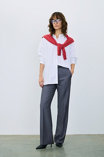 Рубашка оверсайз, белая