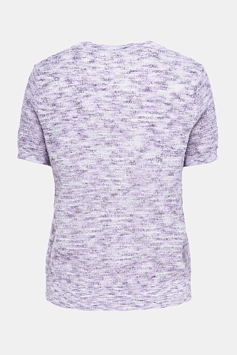 Трикотажная футболка, сиреневый меланж