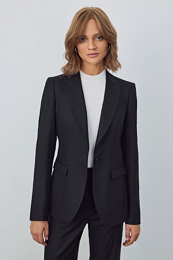 Пиджак на одной пуговице, черный BELLA