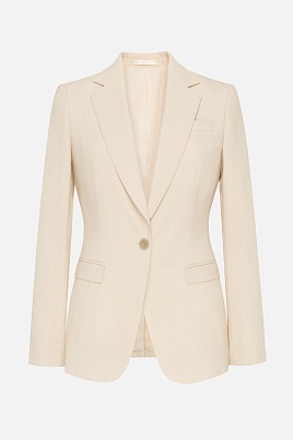 Кремовый жакет на одной пуговице MIRA