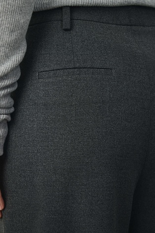 Широкие брюки со шнурком, серые