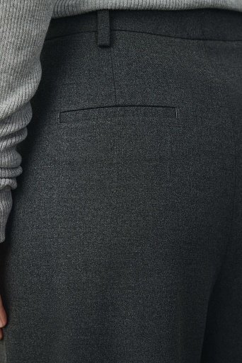 Широкие брюки со шнурком, серые