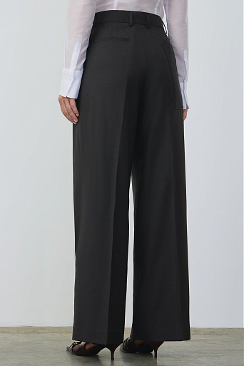 Широкие брюки со стрелками, темно-серые ASHLEY