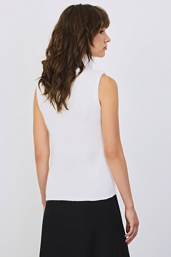 Топ без рукавов, белый