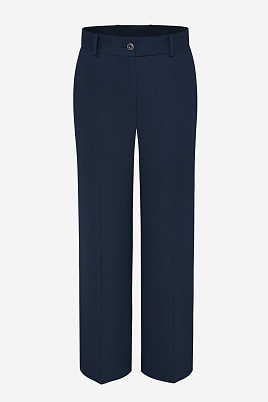 Однотонные брюки, цвет темно-синий MARIA