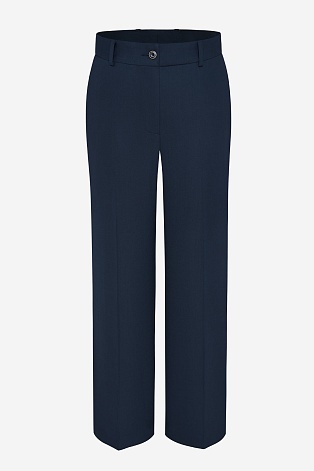 Однотонные брюки, цвет темно-синий MARIA