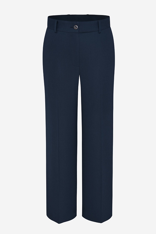 Однотонные брюки, цвет темно-синий