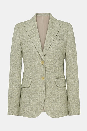 Серый пиджак в синюю клетку SMOKING II