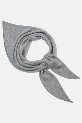 Косынка с ангорой, серая