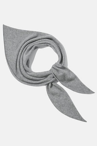 Косынка с ангорой, серая