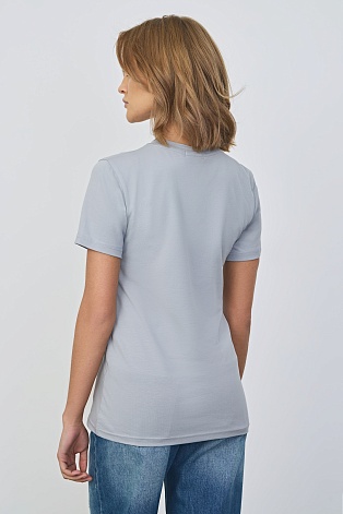 Базовая футболка, светло-серая