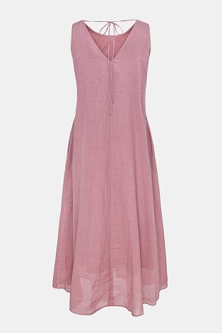 Платье-сарафан А-силуэта, пудровое