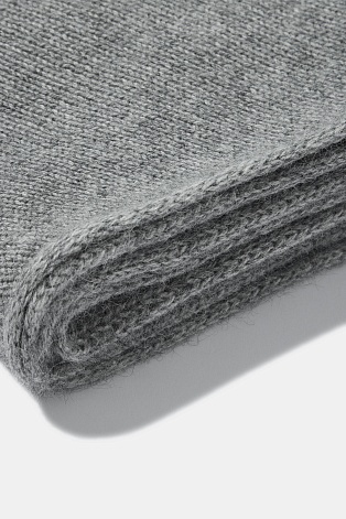 Косынка с ангорой, серая