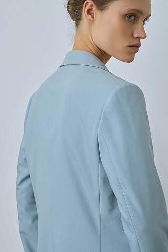 Жакет на одной пуговице, пыльный голубой MILA