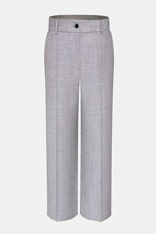 Прямые брюки со стрелками, цвет светло-серый T