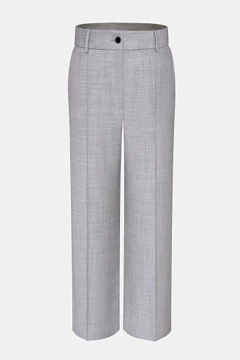 Прямые брюки со стрелками, цвет светло-серый TYRA