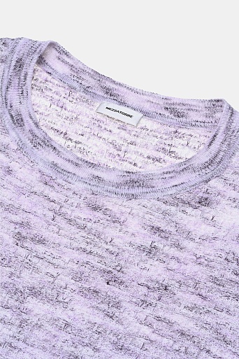 Трикотажная футболка, сиреневый меланж