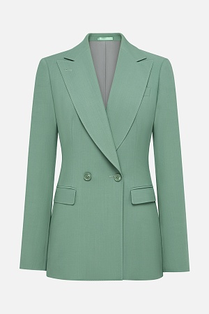 Серый пиджак в синюю клетку SMOKING II