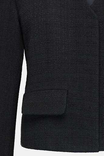 Укороченный жакет букле, черный CHARLOTTE