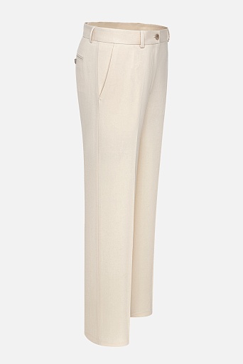 Кремовые брюки со стрелками LUCIA