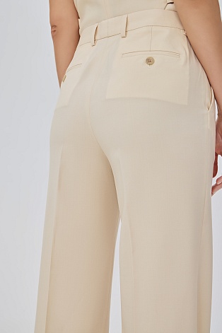 Кремовые брюки со стрелками LUCIA